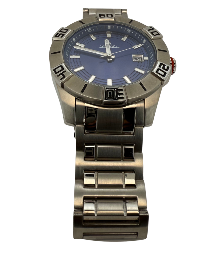 Blue Dial Dive-Style Sports Watch