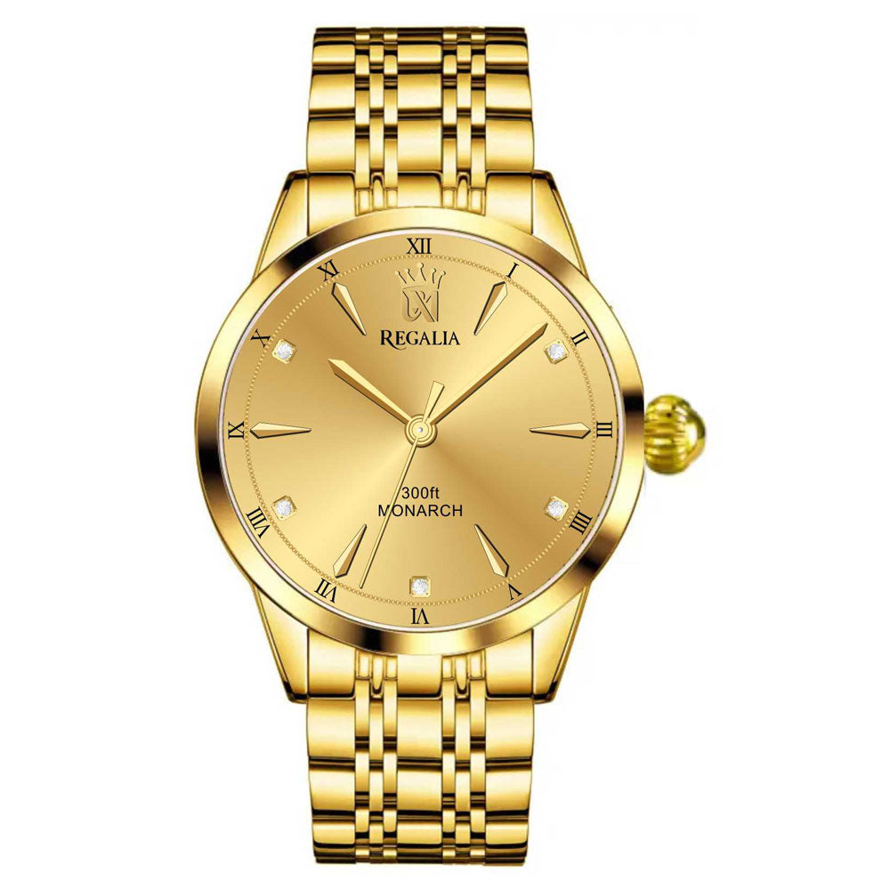 The Regalia Monarch | Gold Chronograph