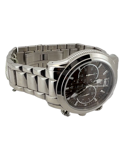 Steel Chronograph with Textured Dial
