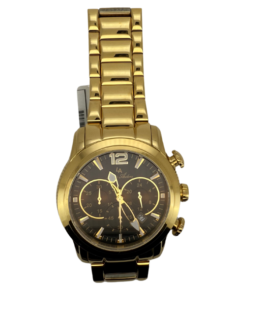 Men's Gold-Tone Chronograph Watch