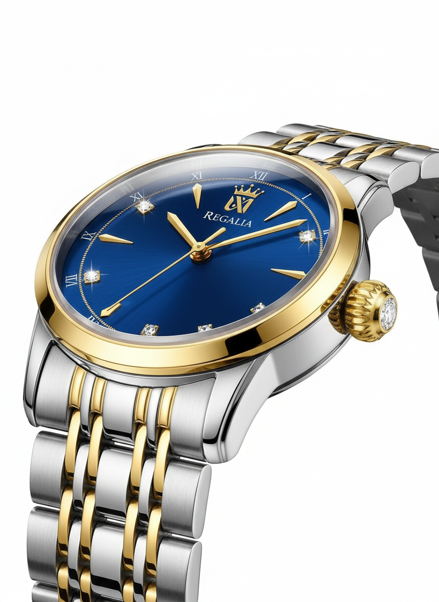 The Regalia Zenith | Steel & Blue Chronograph