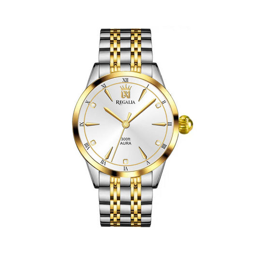 The Regalia Aura | Two-Tone Gold & Silver Luxury Dress Watch