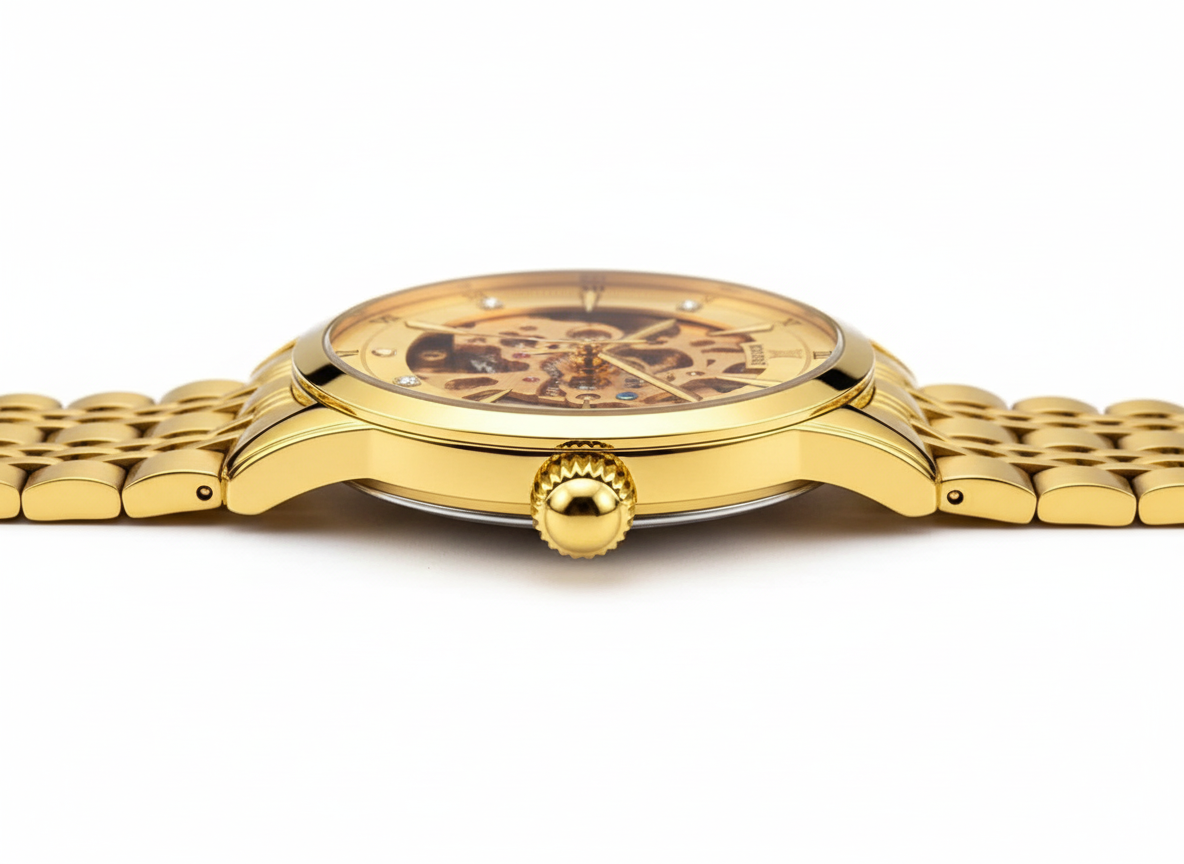 Regalia Gold Skeleton Watch