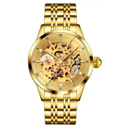Regalia Gold Skeleton Watch